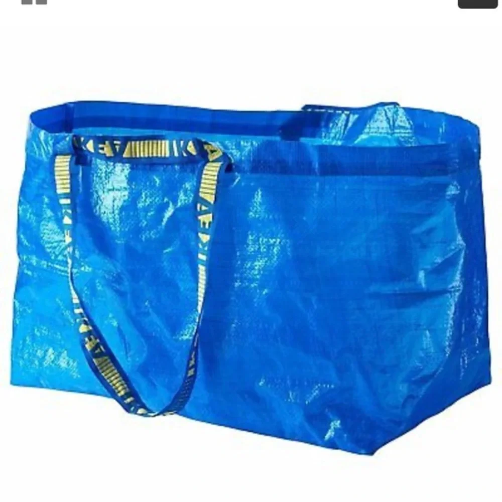 NEW Lot of Three 3 Frakta Large 19 Gallon Blue‎ IKEA Tote Carrying Storage Bags